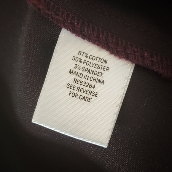 db Burgandy zip up jacket with silver hardware. - Picture 4 of 6